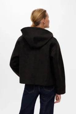 Vero Moda Sobretudos|Casacos-Sobretudo curto de pano Castanho