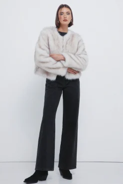 Springfield Casacos-Sobretudo curto de pele cru