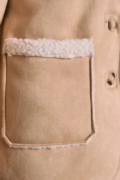 Polín Et Moi Sobretudos|Casacos-Sobretudo de borrego Mariale Castanho