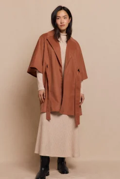 Slowlove Casacos-Sobretudo de capa Laranja