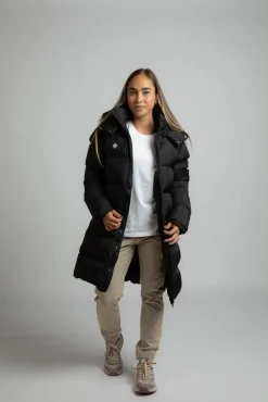 Izas Sobretudos|Casacos-Sobretudo de fibra longa preto