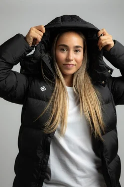 Izas Sobretudos|Casacos-Sobretudo de fibra longa preto