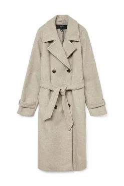 Vero Moda Sobretudos|Casacos-Sobretudo de pano de manga manga Tostado