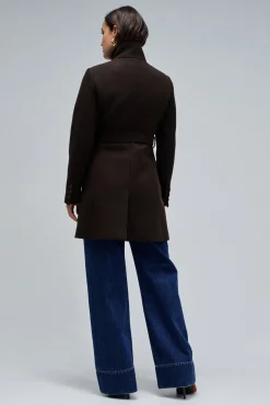 Salsa Jeans Sobretudos|Casacos-Sobretudo de tecido Castanho