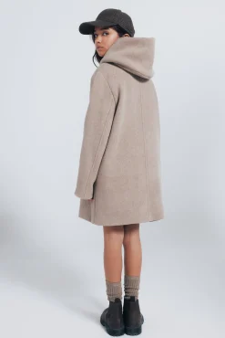 Springfield Kids Sobretudo-Sobretudo de tecido trespassado para menina cru