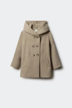 Springfield Kids Sobretudo-Sobretudo de tecido trespassado para menina cru