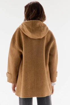 TFP by Tamara Falcó Casacos-Sobretudo dupla face com capuz Marrom