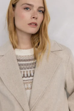 Pedro del Hierro Casacos-Sobretudo e colete interno Beige