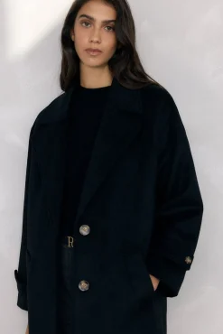 Pedro del Hierro Casacos-Sobretudo e colete interno Preto