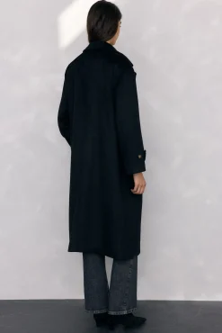 Pedro del Hierro Casacos-Sobretudo e colete interno Preto