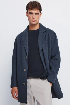 Springfield Sobretudos-Sobretudo elástico confortável azul