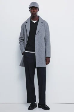 Springfield Sobretudos-Sobretudo elástico confortável cinzento