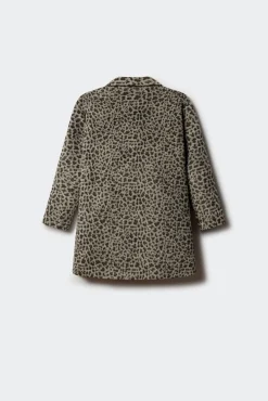 Springfield Kids Sobretudo-Sobretudo estampado animal para meninas cinzento