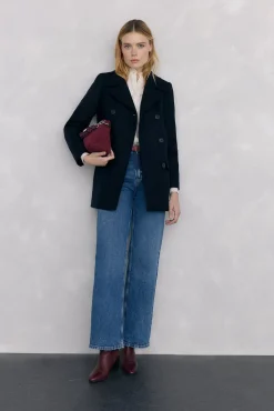 Pedro del Hierro Casacos-Sobretudo estilo marinheiro Azul