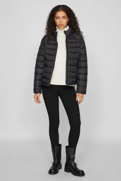 Vila Sobretudos|Casacos-Sobretudo leve e acolchoado Preto