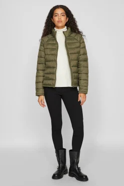 Vila Sobretudos|Casacos-Sobretudo leve e acolchoado Verde