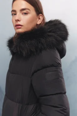 Springfield Casacos-Sobretudo longo acolchoado Thermolite preto