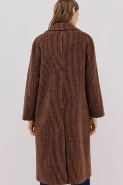 Cortefiel Casacos-Sobretudo longo com gola de lapela Granada