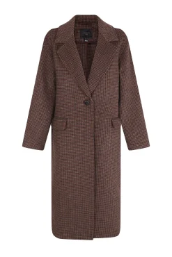 Cortefiel Casacos-Sobretudo longo com gola de lapela Granada