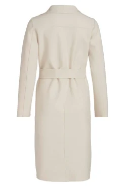 Vila Sobretudos|Casacos-Sobretudo longo com nó Ecru