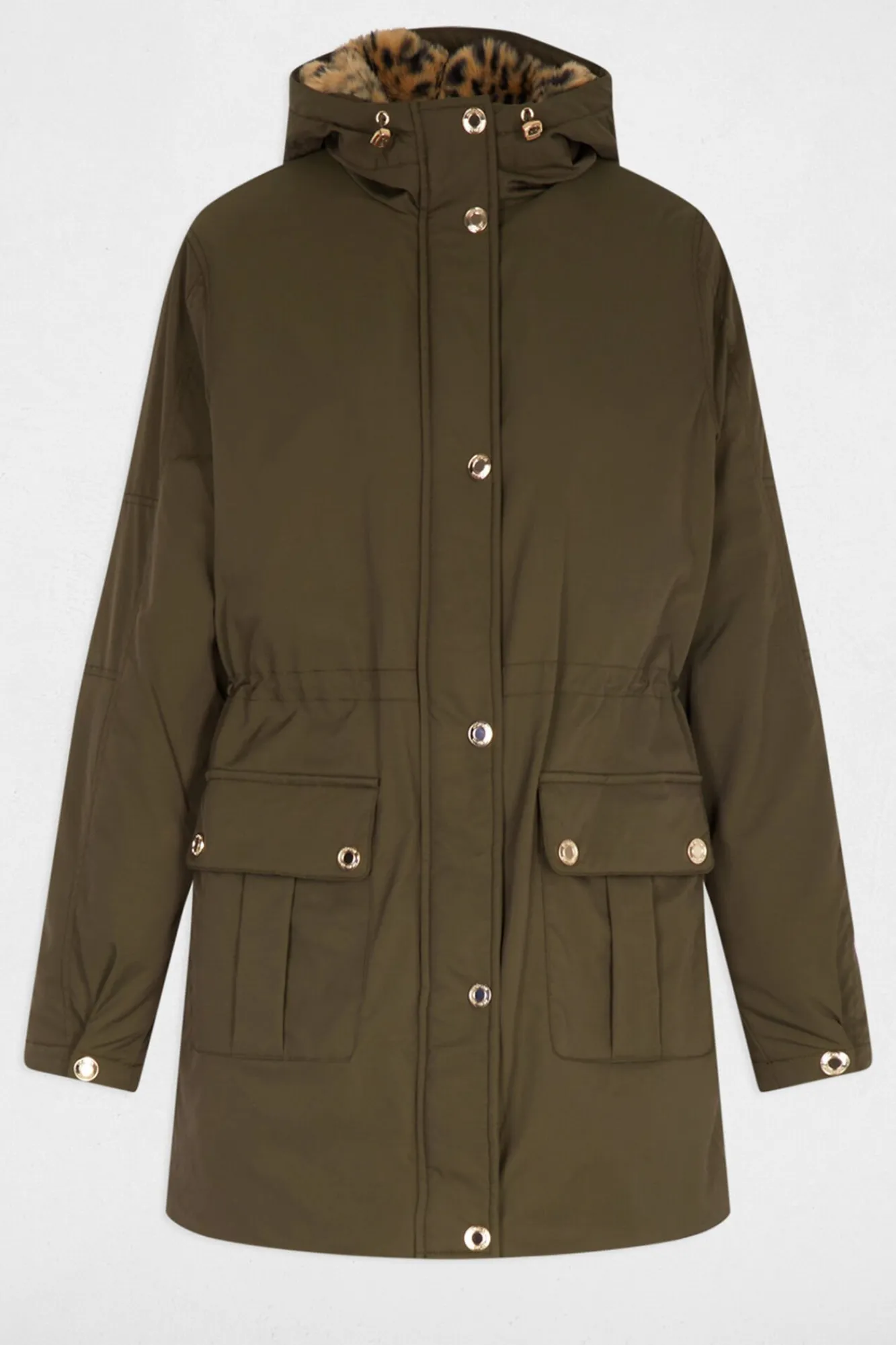 Morgan Casacos-Sobretudo longo de pele sintética Verde