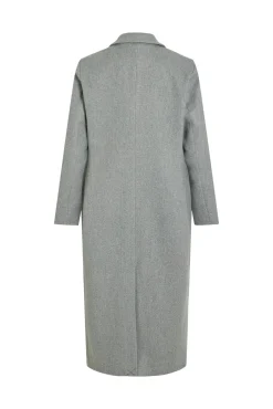 Vila Sobretudos|Casacos-Sobretudo longo de tecido com lapelas Cinzento