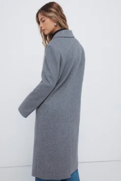 Springfield Casacos-Sobretudo longo trespassado cinzento