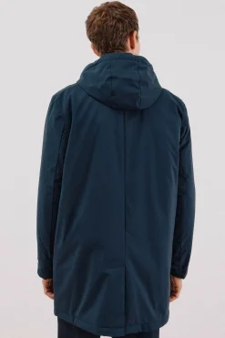 Cortefiel Sobretudos-Sobretudo técnico Azul