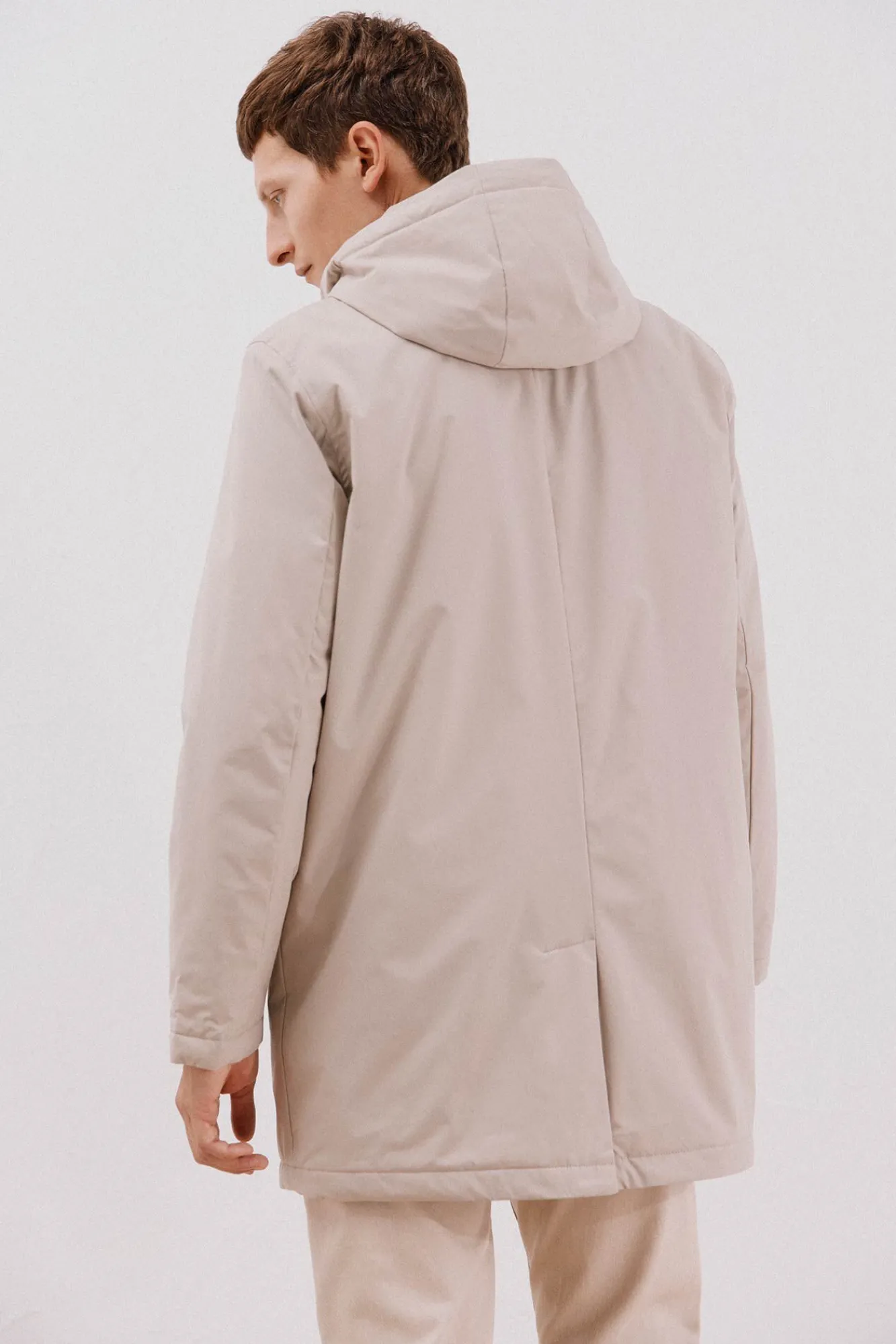 Cortefiel Sobretudos-Sobretudo técnico Tostado