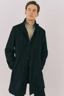 Cortefiel Sobretudos-Sobretudo vistas removíveis Azul