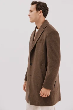 Cortefiel Sobretudos-Sobretudo vistas removíveis Castanho