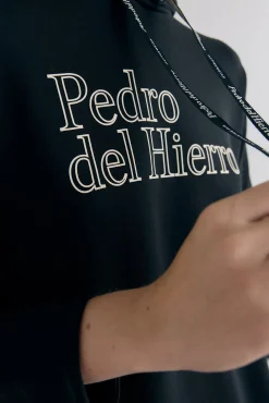Pedro del Hierro Sweatshirts-soft touch e logo soft Sweatshirt Preto