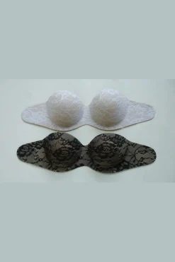 Ivette Bridal Roupa Interior-Soutien adesivo sem alças Spi branco