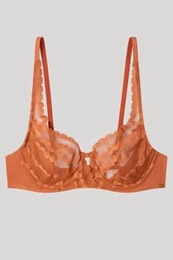 Gisela Roupa Interior-Soutien balconette sem enchimento estampado