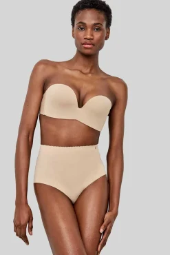 Gisela Roupa Interior-Soutien com decote extremo removível cru