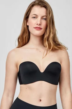 Gisela Roupa Interior-Soutien com decote extremo removível preto