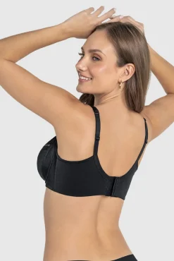 Leonisa Roupa Interior-Soutien de boa cobertura ideal para seios grandes Suporte NATURAL preto