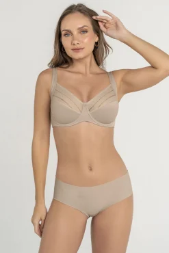 Leonisa Roupa Interior-Soutien de boa cobertura ideal para seios grandes Suporte NATURAL bege