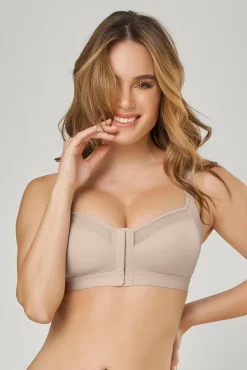 Leonisa Roupa Interior-Soutien de suporte postural com copas de espuma Multi/Benefit bege