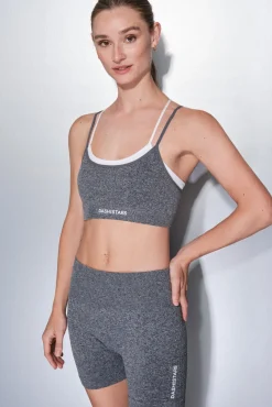 Dash and Stars Roupa Interior-Soutien desportivo cinza SEAMLESS COMFORT cinzento