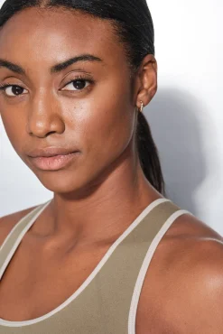 Dash and Stars Roupa Interior-Soutien desportivo cáqui CONFORTO SEM COSTURAS verde