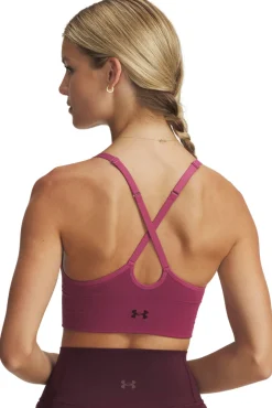 Under Armour Roupa Interior-Soutien desportivo feminino de baixo suporte rosa