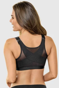 Leonisa Roupa Interior-Soutien multifuncional com suporte de postura e controle de volume dos seios preto