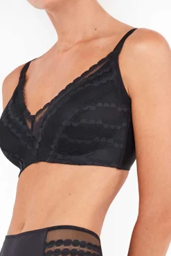 Gisela Roupa Interior-Soutien sem aro com capacidade preto