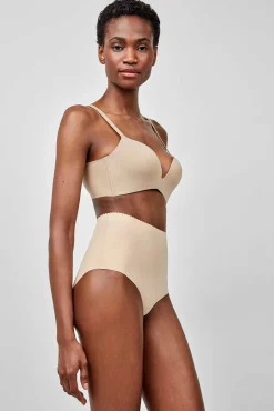 Gisela Roupa Interior-Soutien push-up com decote extremo cru