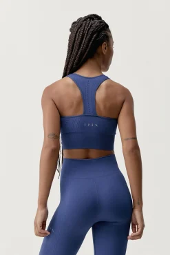 Born Living Yoga T-Shirts-Soutien top desportivo Zina Next Blue azul