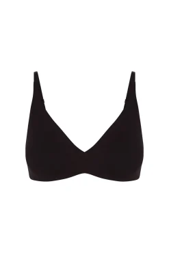 Women'secret Roupa Interior-Soutien triangular de algodão preto