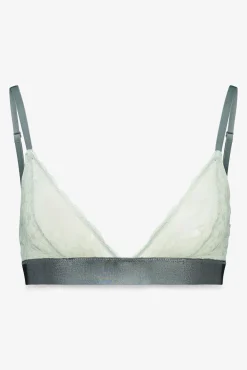 Women'secret Roupa Interior-Soutien triangular de renda NATURAL verde