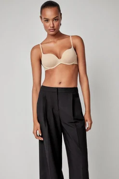 Gisela Roupa Interior-Sujetador push up sin aro cru