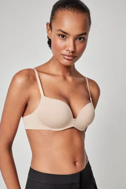 Gisela Roupa Interior-Sujetador push up sin aro cru